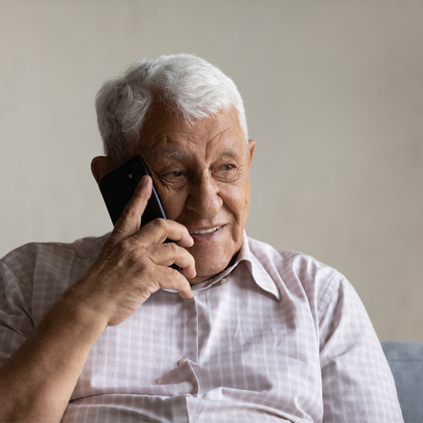 Gentleman talking on phone